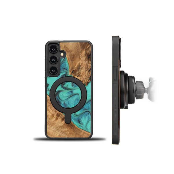 439210_oryg Bewood Unique case for Samsung Galaxy S24 Plus Turquoise with MagSafe