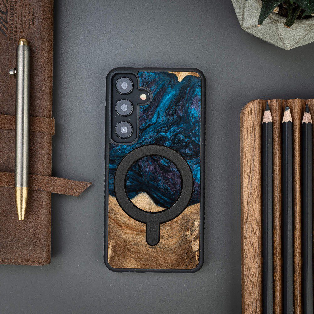 439227_oryg Bewood Unique case for Samsung Galaxy A55 5G Planets Neptune with MagSafe