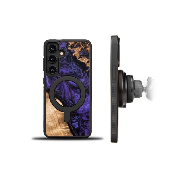439234_oryg Bewood Unique case for Samsung Galaxy A55 5G Violet with MagSafe
