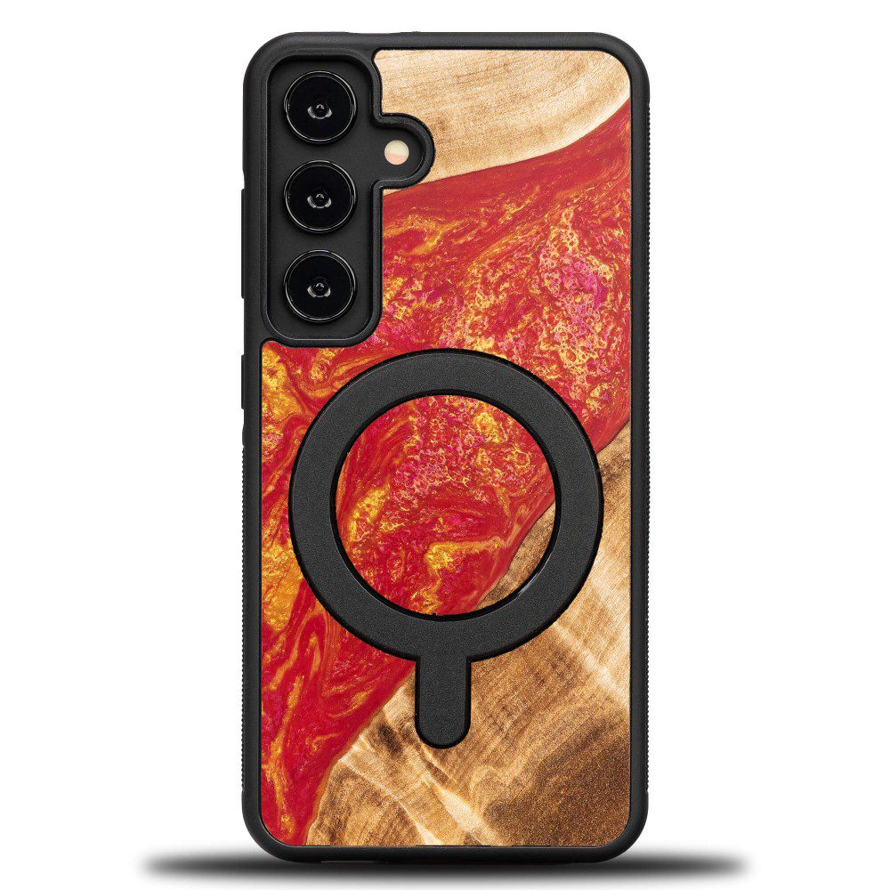 439241_oryg Bewood Unique case for Samsung Galaxy A55 5G Neons Paris with MagSafe