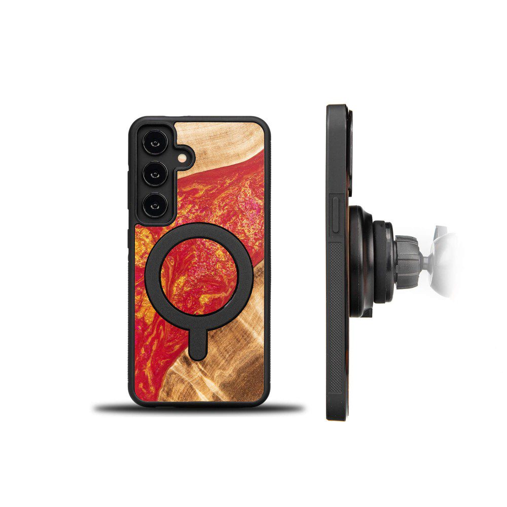 439242_oryg Bewood Unique case for Samsung Galaxy A55 5G Neons Paris with MagSafe