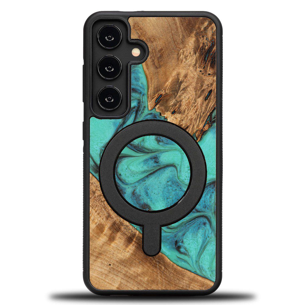439245_oryg Bewood Unique case for Samsung Galaxy A55 5G Turquoise with MagSafe