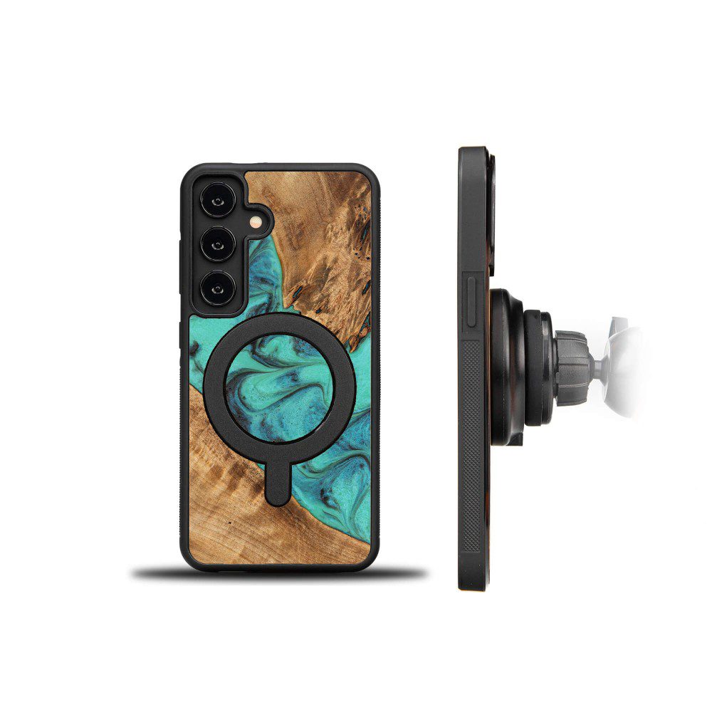 439246_oryg Bewood Unique case for Samsung Galaxy A55 5G Turquoise with MagSafe