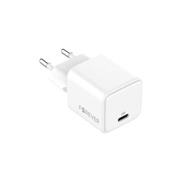 439671_oryg Forever TC-08-20C GaN PD charger 1x USB-C 20W white