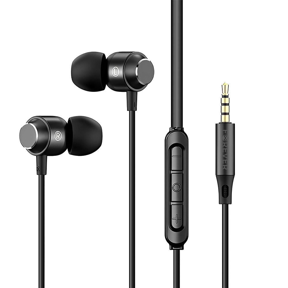 440216_oryg Forever wired earphones EP-01 jack 3,5mm black