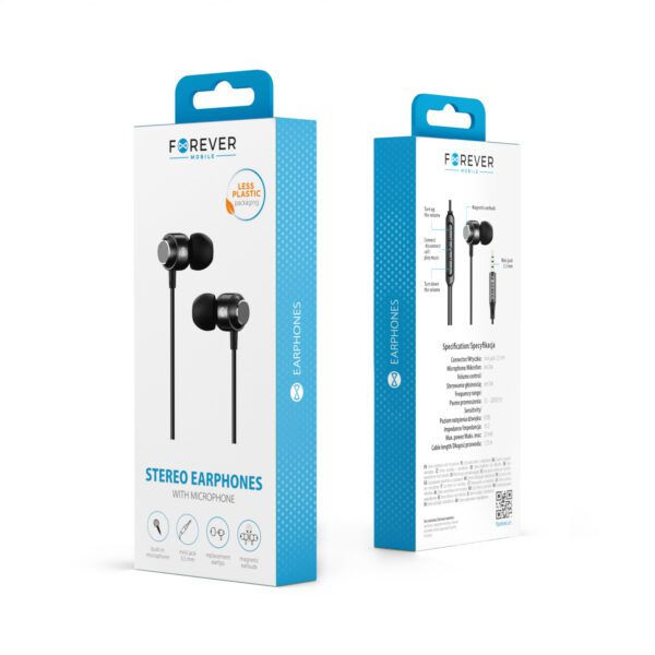 440217_oryg Forever wired earphones EP-01 jack 3,5mm black