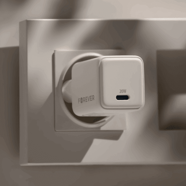 440220_oryg Forever TC-08-20C GaN PD charger 1x USB-C 20W white