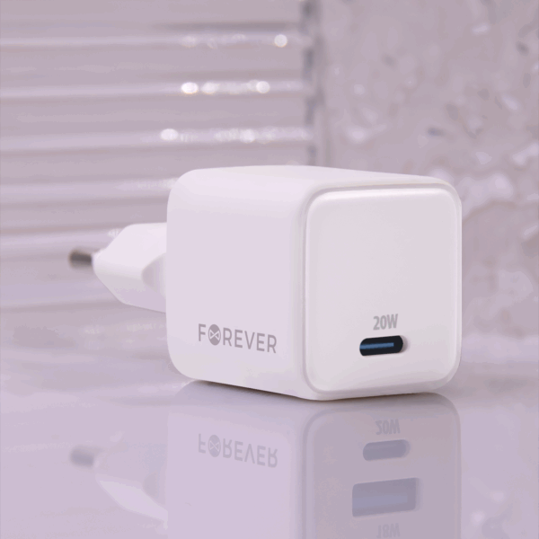 440223_oryg Forever TC-08-20C GaN PD charger 1x USB-C 20W white