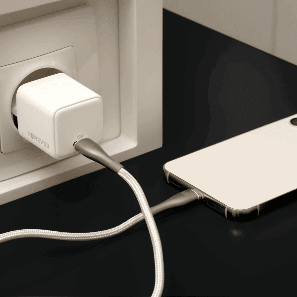 440224_oryg Forever TC-08-20C GaN PD charger 1x USB-C 20W white