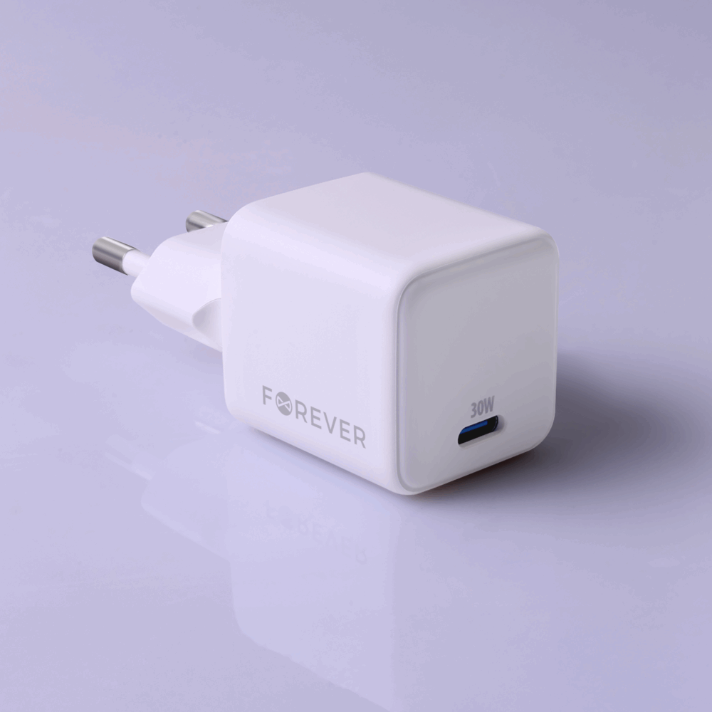 Forever TC-08-30C GaN PD charger 1x USB-C 30W white