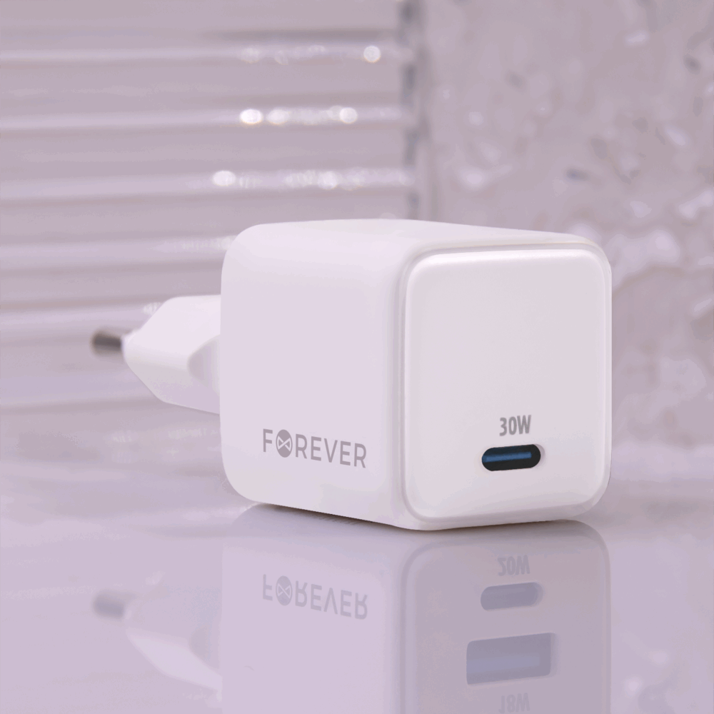 Forever TC-08-30C GaN PD charger 1x USB-C 30W white