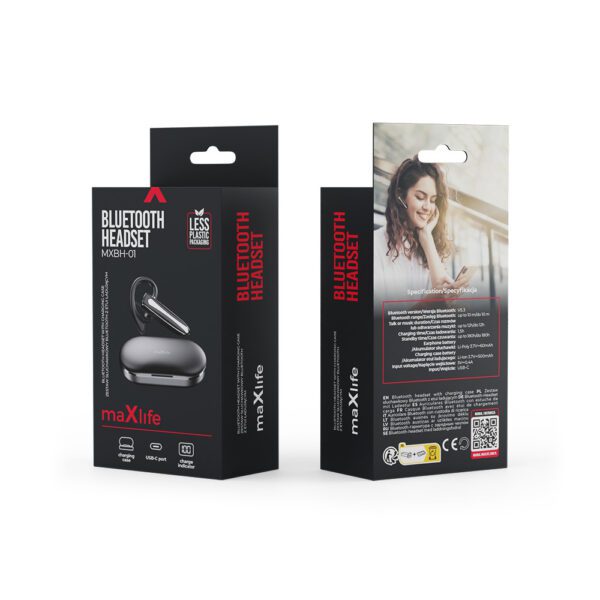 Maxlife Bluetooth headset MXBH-01 with charging case