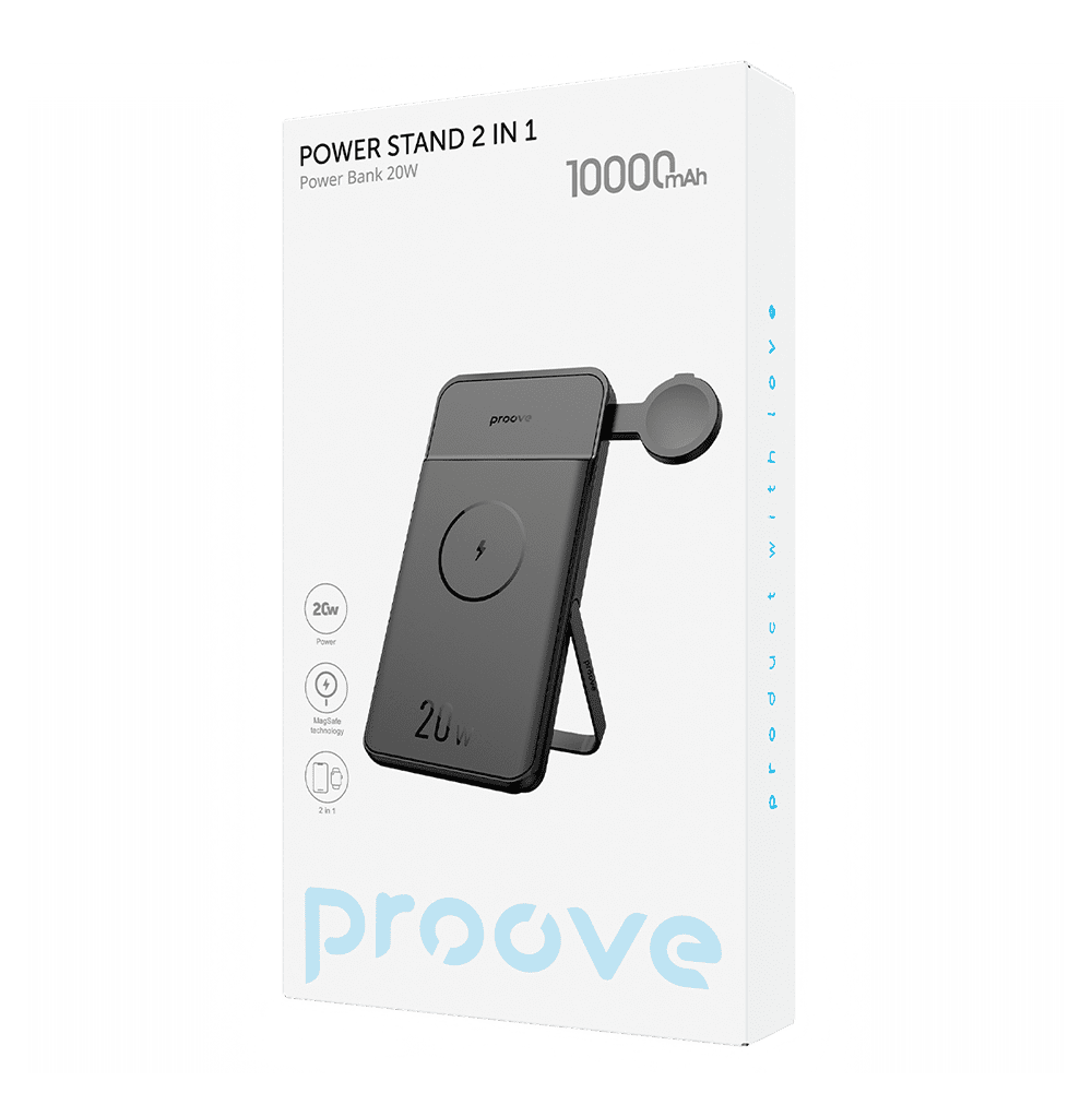 440323_oryg Proove power bank Power Stand 2 in 1 20W 10000mAh black