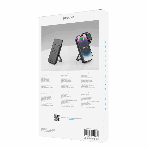 440324_oryg Proove power bank Power Stand 2 in 1 20W 10000mAh black