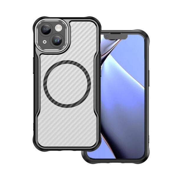 Defender Carbon Mag case for iPhone 14 6,1" black