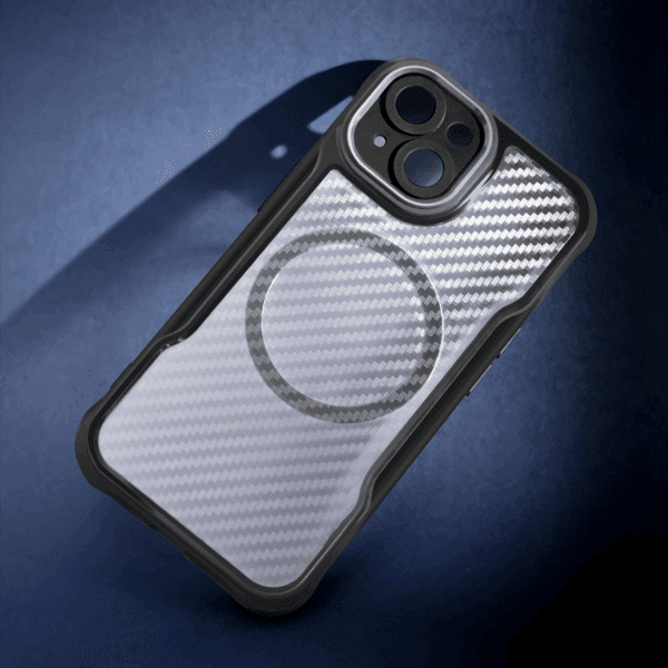 Defender Carbon Mag case for iPhone 16 6,1" black