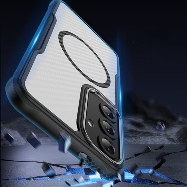 Defender Carbon Mag case for Samsung Galaxy S25 black