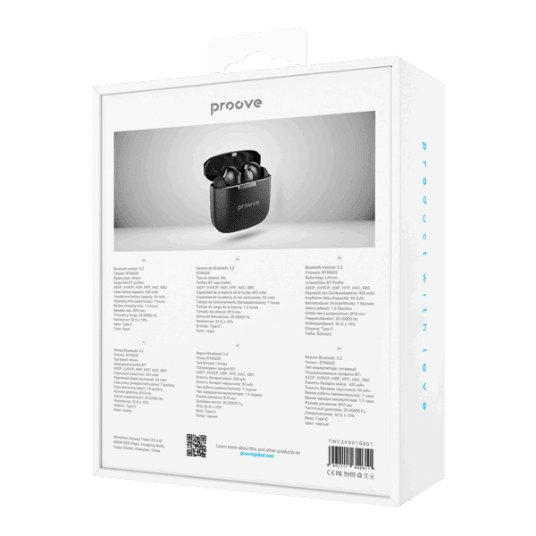 Proove wireless headphones Cold Sound Pro with ANC black