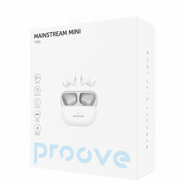 Proove wireless headphones Mainstream Mini TWS white