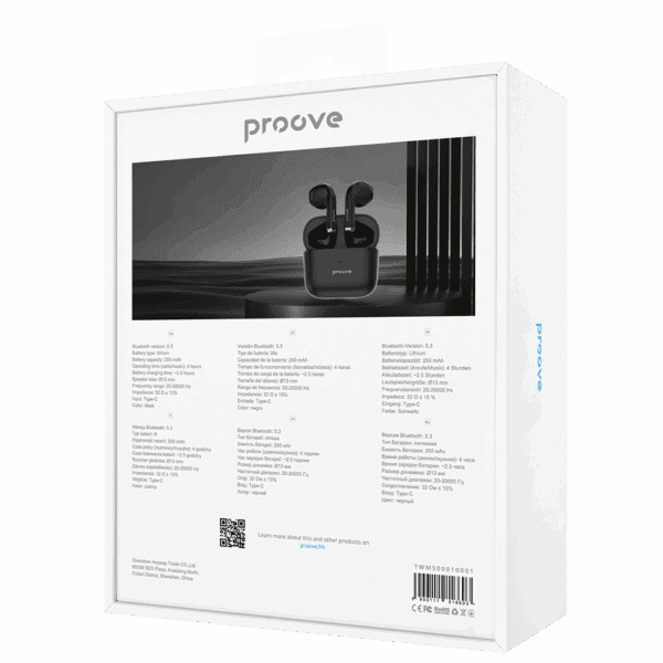 Proove wireless headphones Mainstream TWS black