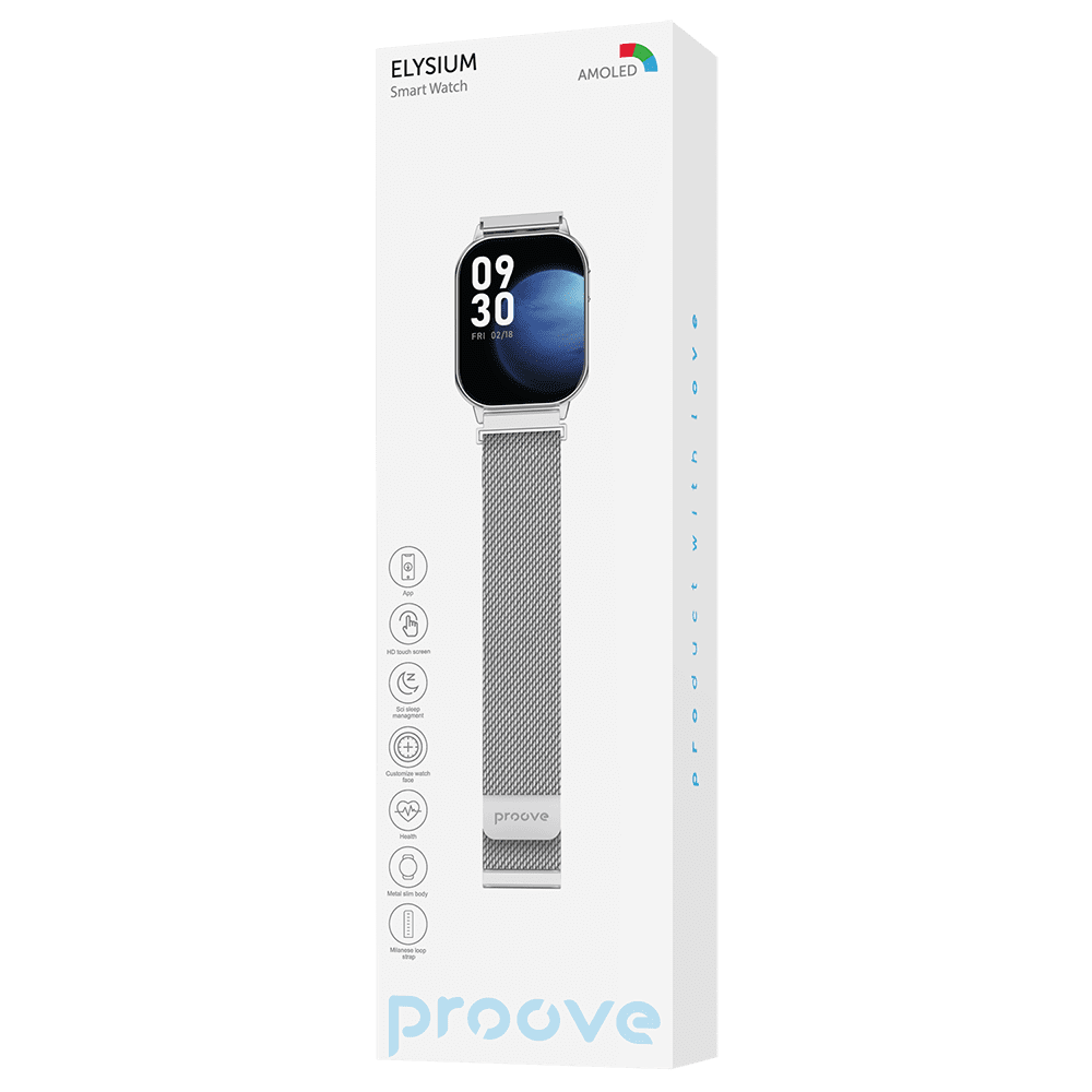 Proove smart watch Elysium silver glossy