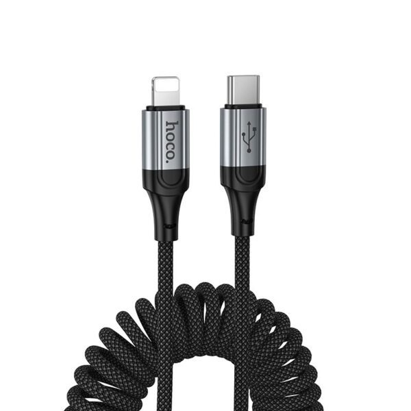Cable USB C to Lightning Hoco PD 2,4A 1,5 m X121 black