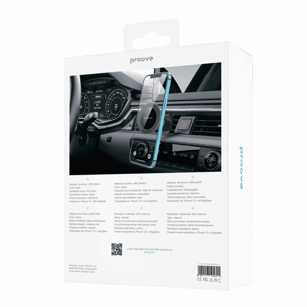Proove Car Holder IronSide Air Outlet Car Mount black