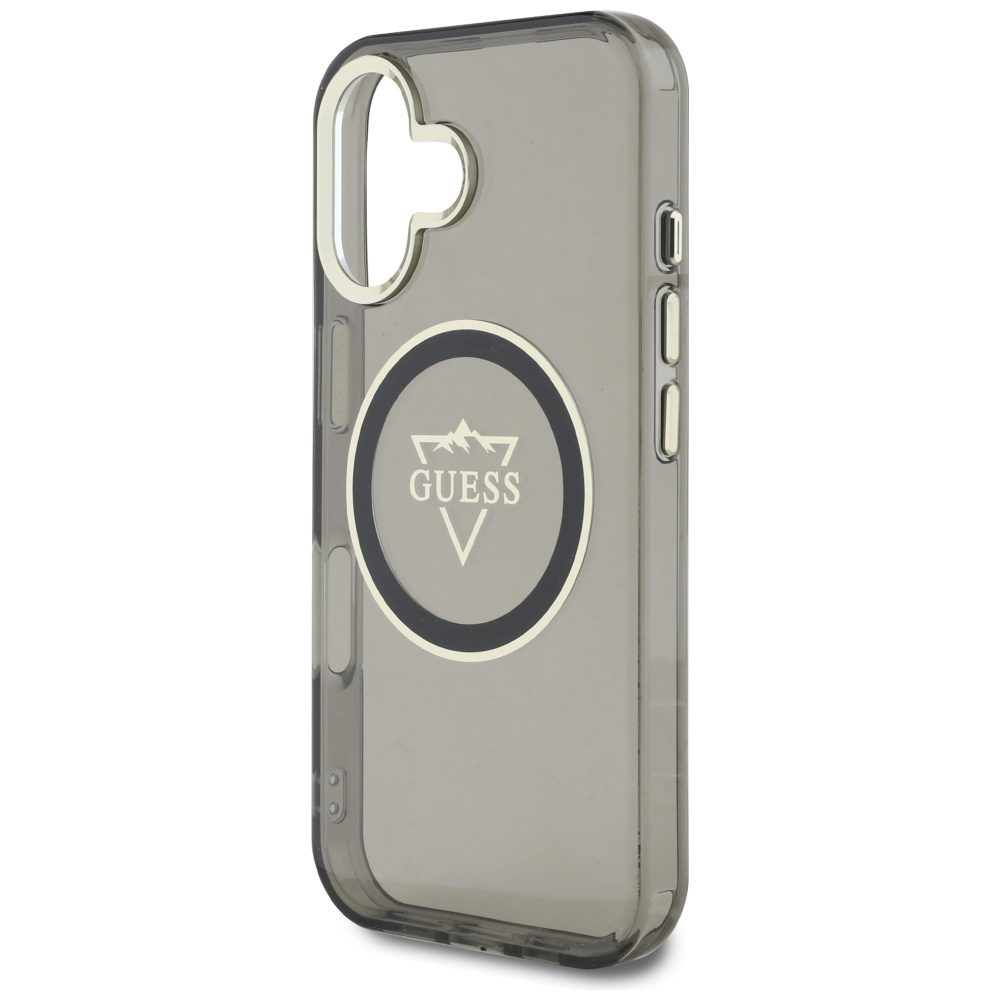 442030_oryg Guess Hardcase MagSafe IML Metal Mountain Logo Case for iPhone 16 6,1" Black