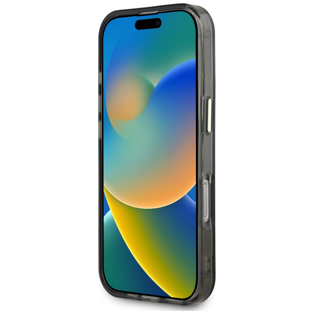 Guess Hardcase MagSafe IML Metal Mountain Logo Case for iPhone 16 Pro 6,3" Black