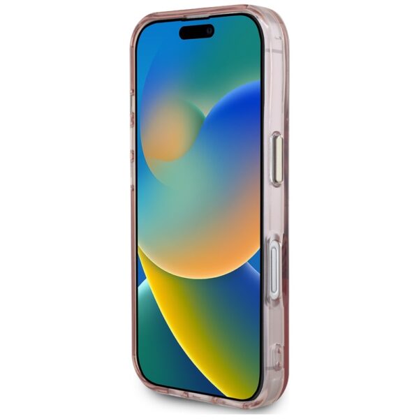 442053_oryg Guess Hardcase MagSafe IML Metal Mountain Logo Case for iPhone 16 6,1" Pink