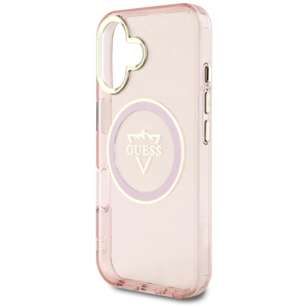 442054_oryg Guess Hardcase MagSafe IML Metal Mountain Logo Case for iPhone 16 6,1" Pink