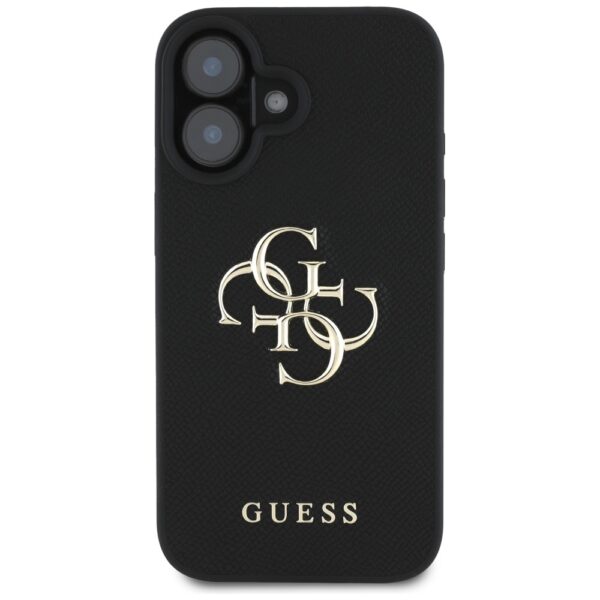 Guess Hardcase PU Grained Big 4G and Classic Logo Case for iPhone 16 6,1" Black
