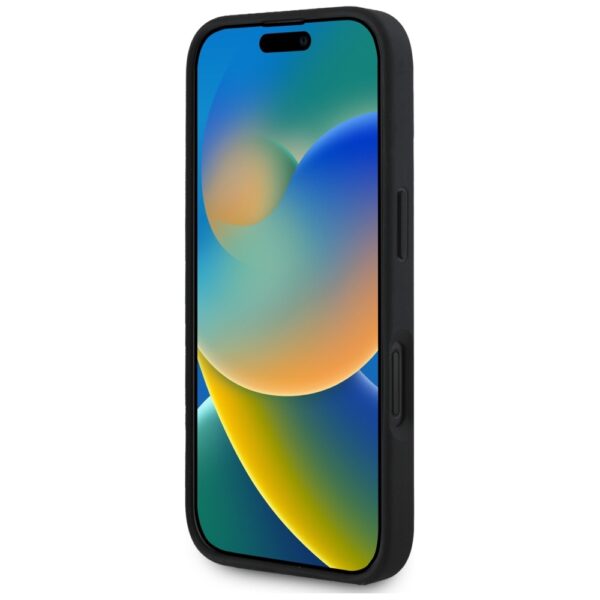 Guess Hardcase PU Grained Big 4G and Classic Logo Case for iPhone 16 6,1" Black