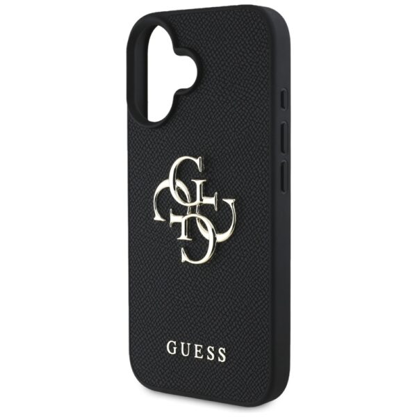 Guess Hardcase PU Grained Big 4G and Classic Logo Case for iPhone 16 6,1" Black
