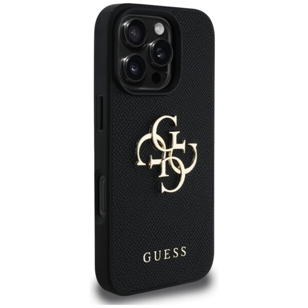Guess Hardcase PU Grained Big 4G and Classic Logo Case for iPhone 16 Pro Max 6,9" Black