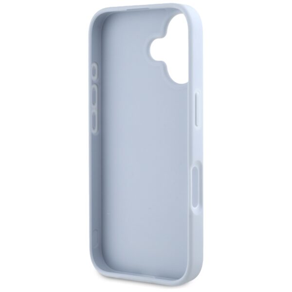 442103_oryg Guess Hardcase PU Grained Big 4G and Classic Logo Case for iPhone 16 6,1" Blue
