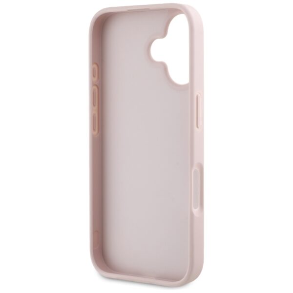 Guess Hardcase PU Grained Big 4G and Classic Logo Case for iPhone 16 6,1" Pink