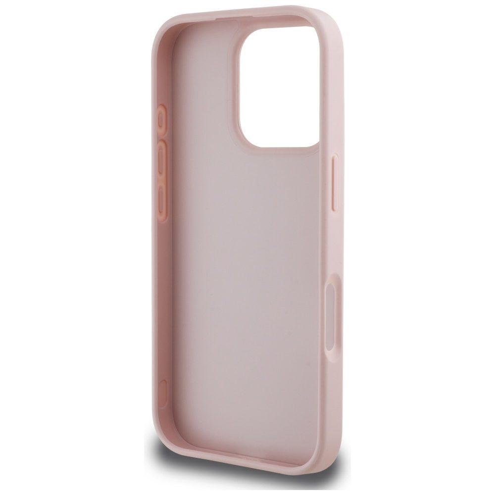 Guess Hardcase PU Grained Big 4G and Classic Logo Case for iPhone 16 Pro 6,3" Pink