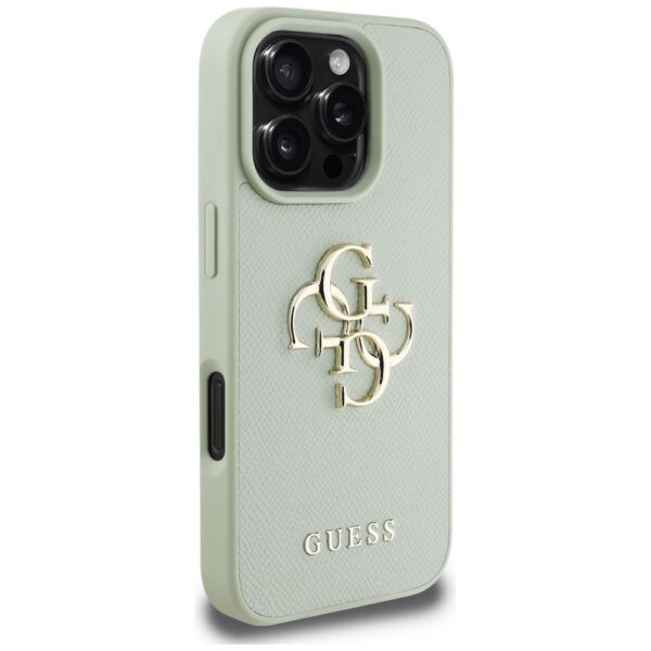 Guess Hardcase PU Grained Big 4G and Classic Logo Case for iPhone 16 Pro 6,3" Green