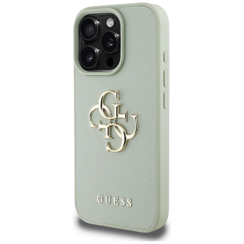 442162_oryg Guess Hardcase PU Grained Big 4G and Classic Logo Case for iPhone 16 Pro Max 6,9" Green