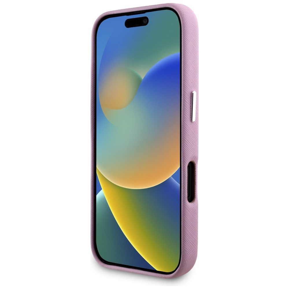 Karl Lagerfeld Hardcase MagSafe FW Saffiano Metal Logo case for iPhone 16 6,1" Pink