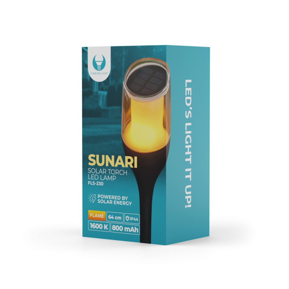 442424_oryg Forever Light Solar torch LED lamp SUNARI FLS-230 black