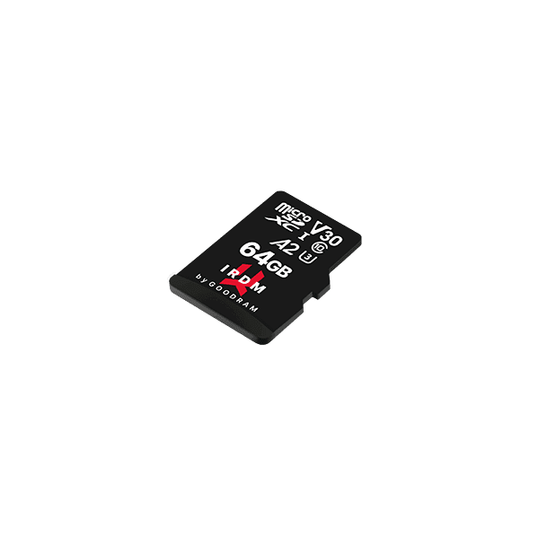 GoodRam memory card IRDM 64GB microSD UHS-I U3 V30 with adapter