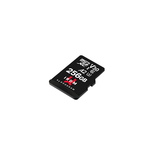 442444_oryg GoodRam memory card IRDM 256GB microSD UHS-I U3 V30 with adapter