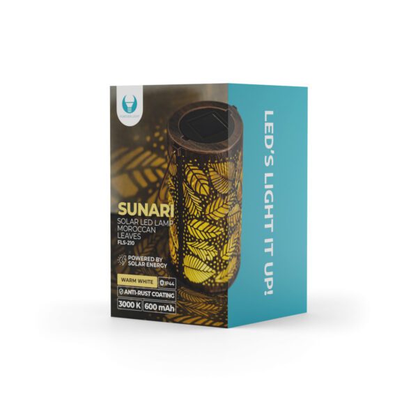 Forever Light Solar LED lamp Moroccan leaves SUNARI FLS-210