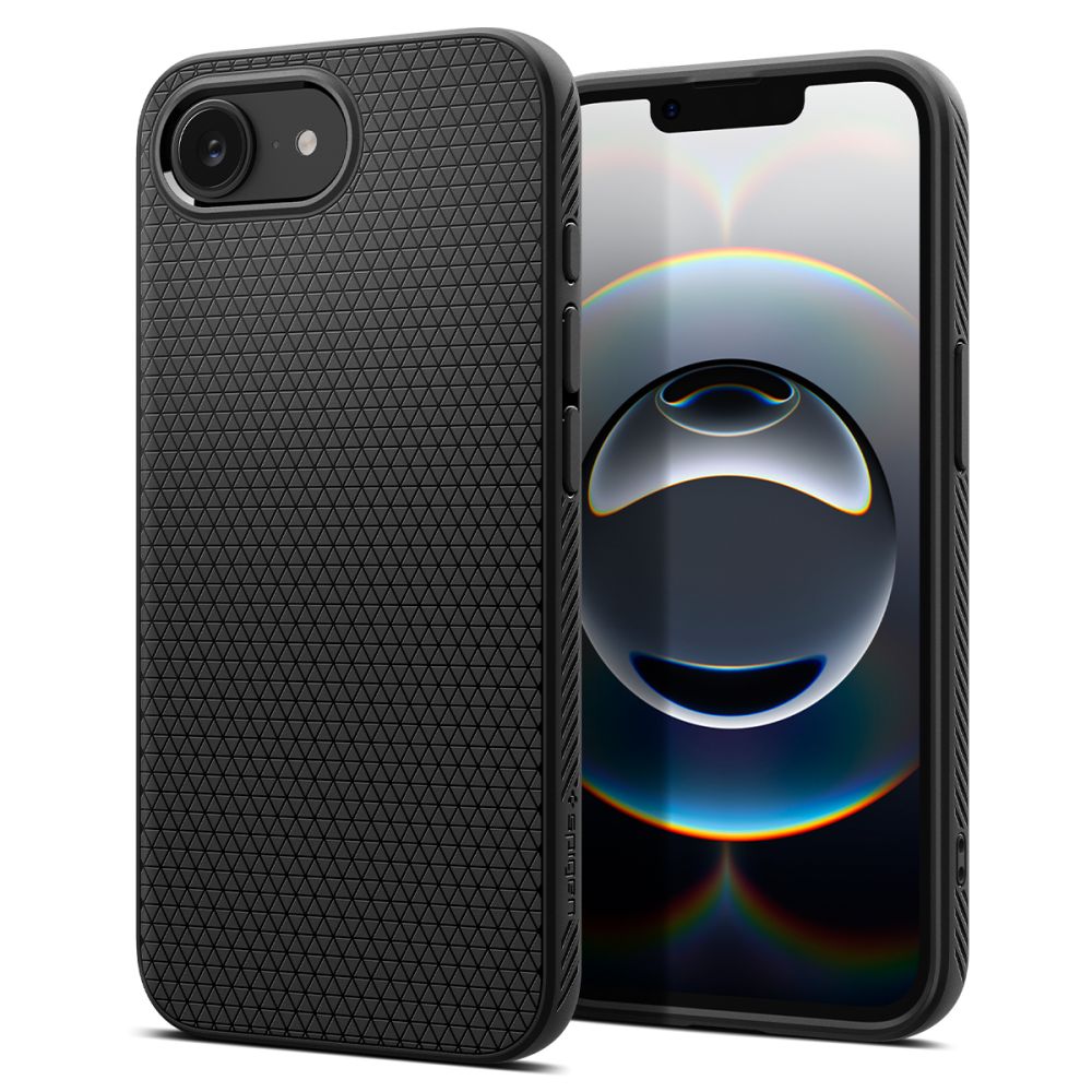 Spigen Liquid Air case for iPhone 16E Matte Black