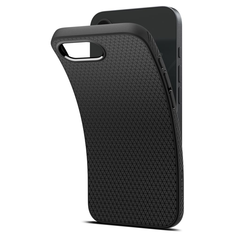 Spigen Liquid Air case for iPhone 16E Matte Black