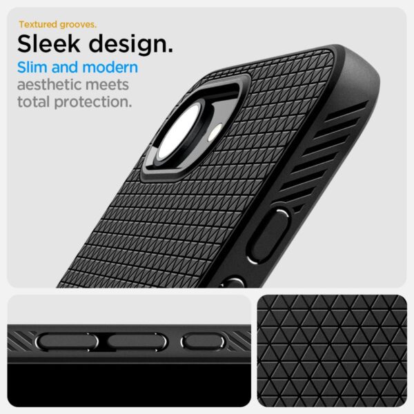 Spigen Liquid Air case for iPhone 16E Matte Black