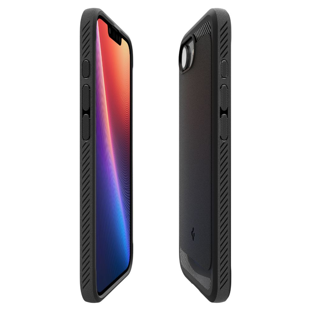 Spigen Rugged Armor Mag MagSafe case for iPhone 16E Matte Black