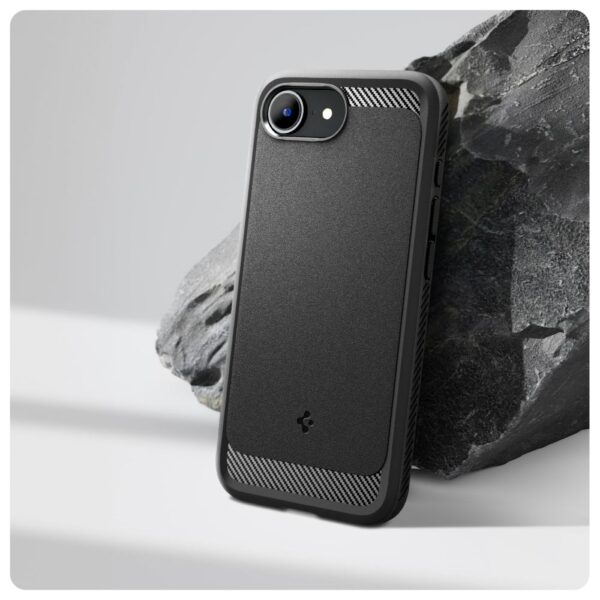 Spigen Rugged Armor Mag MagSafe case for iPhone 16E Matte Black